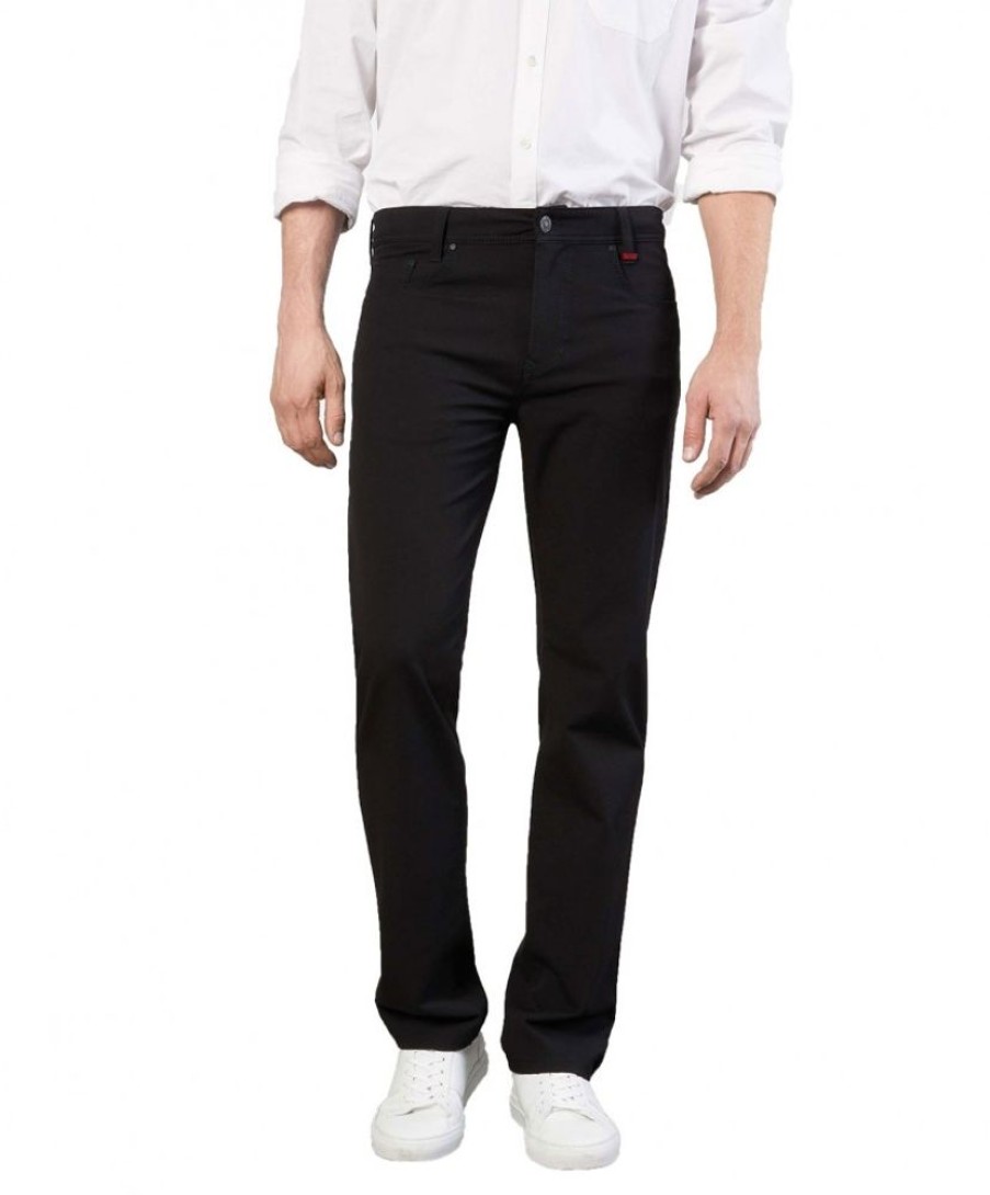 Herren MAC Stoffhosen | Mac Hose Arne Modern Fit In Schwarzem Power Black | Jeans-Meile.De