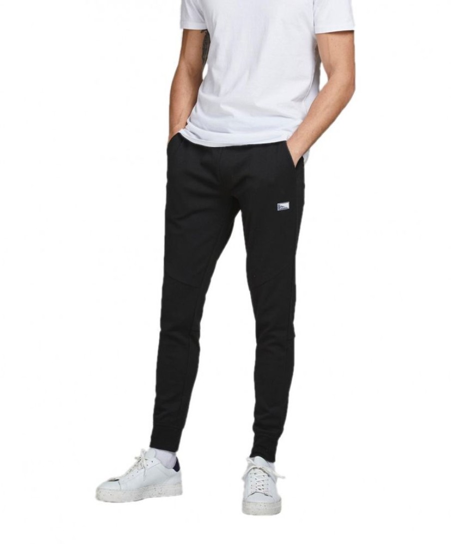 Herren Jack & Jones Jogginghosen | Jack & Jones Sweathose Will In Schwarz Mit Kordelzug