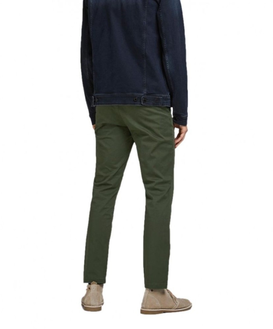 Herren Jack & Jones Chinohosen | Jack & Jones Slim-Fit Chino Marco In Grunen Forest Night