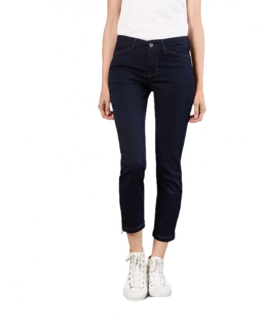 Damen MAC Slim Fit | Mac Dream Chic Jeans In Dark Rinsewash