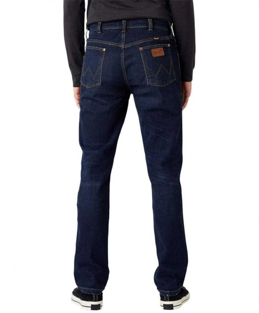 Herren Wrangler Straight Leg | Wrangler Herren-Jeans Straight Fit Greensboro In Blau