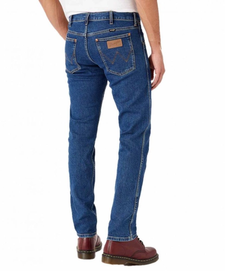 Herren Wrangler Slim Fit | Wrangler Herren Jeans Western Slim In 6 Months Farbung