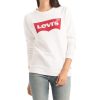 Damen Levis Pullover | Levi'S Pullover Mit Rundhalsausschnitt Und Grafikprint In Weiss