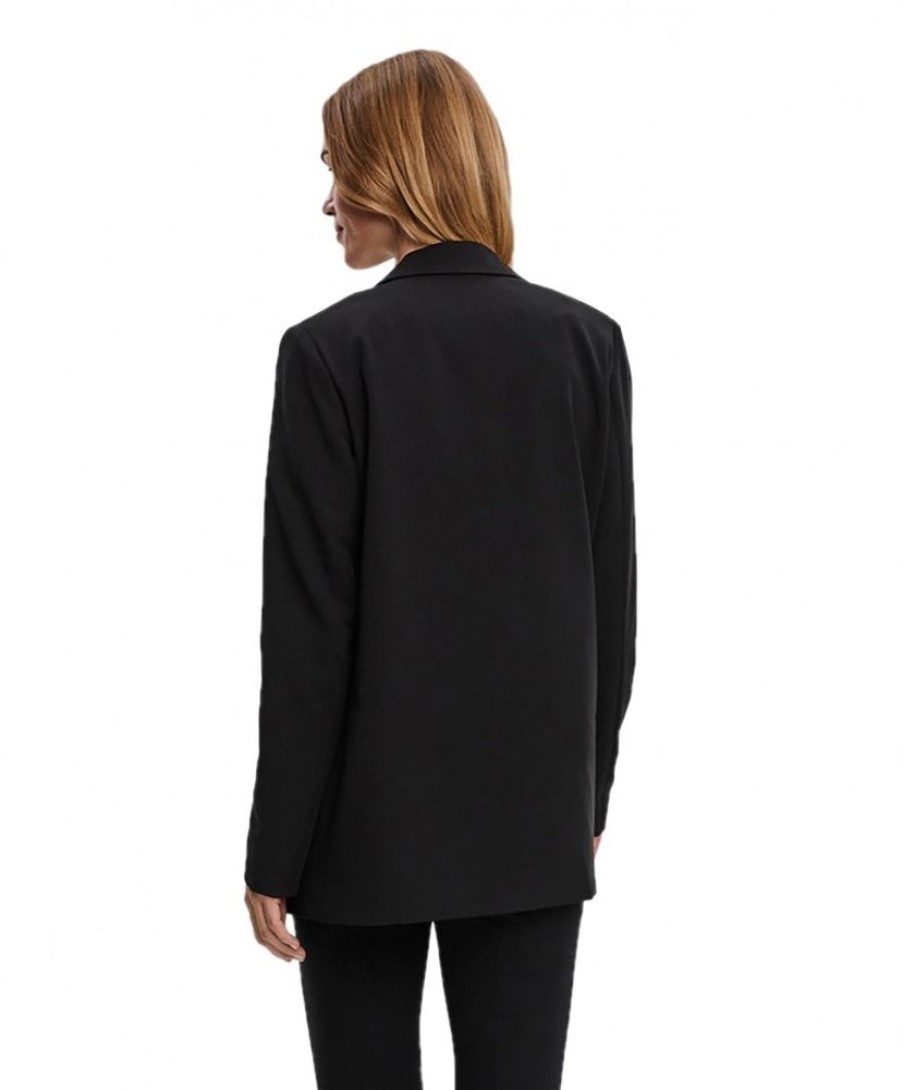 Damen Vero Moda Jacken | Vero Moda Blazer Zelda Mit Ziertaschen In Schwarz