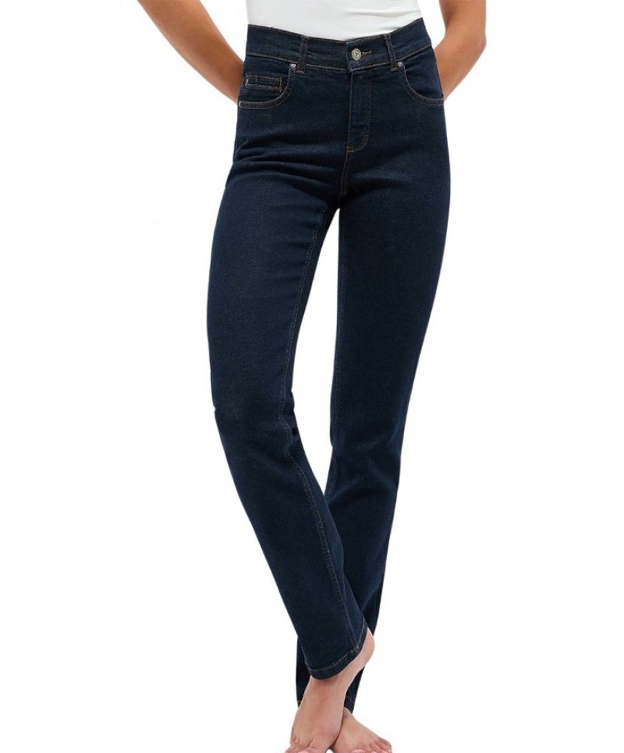 Damen Angels Straight Leg | Angels Jeans Cici In Moderner Rinsewash Optik