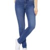 Damen Paddocks Slim Fit | Paddock'S Jeans Slim Fit Pat Mit High Rise In Mittelblau