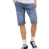 Herren Jack & Jones Stretch Jeans | Jack & Jones Jeans Shorts Scale Long In Blauer Waschung