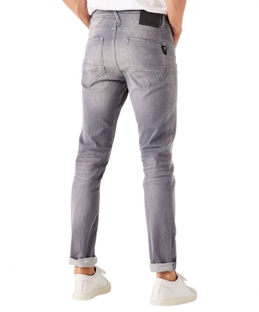 Herren Garcia Tapered | Garcia Rocko Slim Fit Jeans In Hellgrauer Waschung