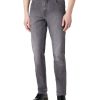 Herren Wrangler Straight Leg | Wrangler Jeans Texas Stretch In Grauem Dusty Granite