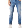 Herren Garcia Slim Fit | Garcia Savio Jeans Slim Fit In Mittelblauem Used