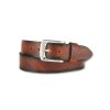 Damen Bernd Gu00f6tz Gurtel | Bernd Gotz Damengurtel Walkleder In Braunem Cognac