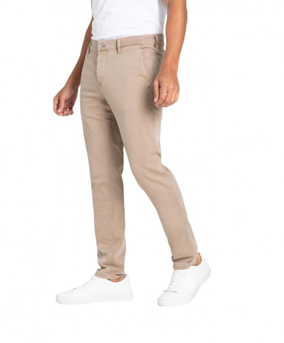 Herren MAC Chinohosen | Mac Jeans Modern Fit Drivers Pants In Beigem Dune