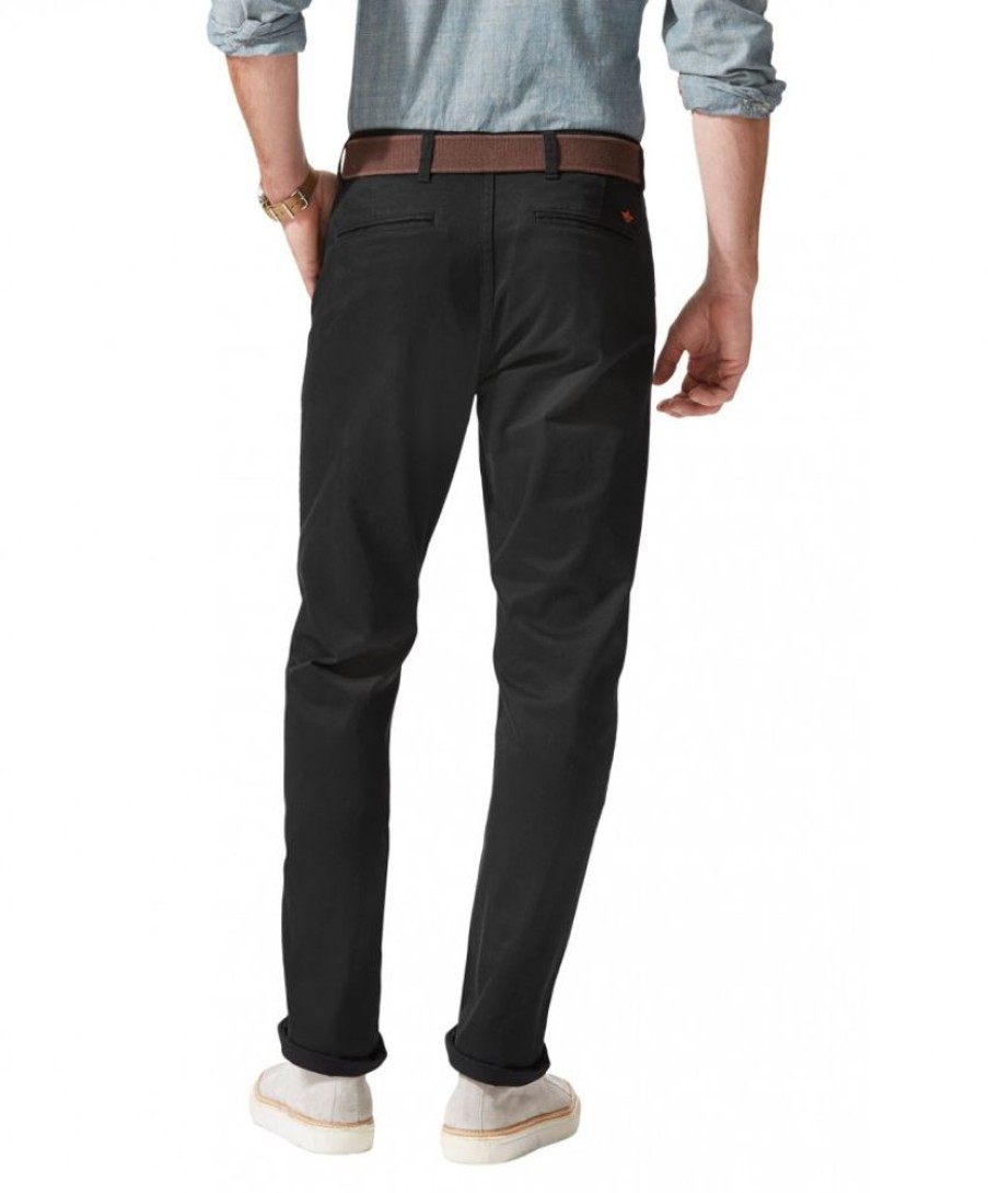 Herren Dockers Stoffhosen | Dockers Slim Fit Hose Alpha Original In Schwarzer Chino Form | Jeans-Meile.De