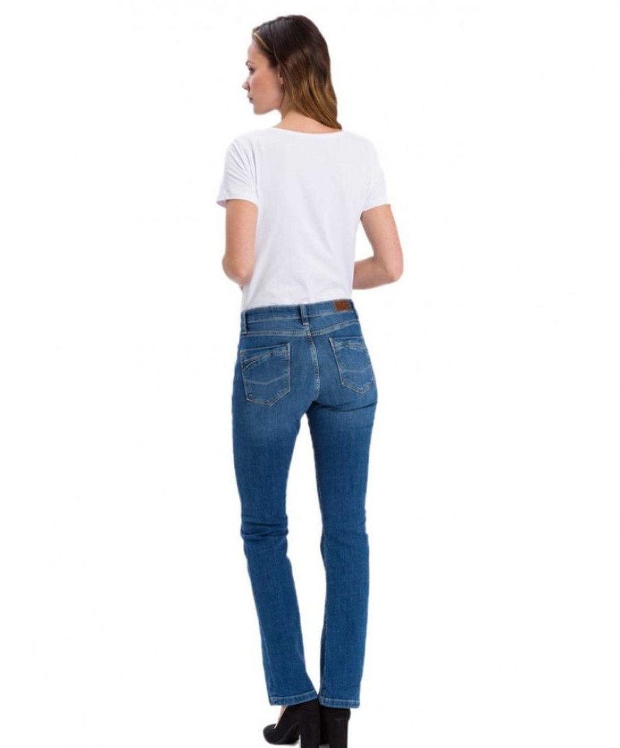 Damen Cross Bootcut | Cross Jeans Bootcut Lauren - Regular Fit Jeans In Indigoblau