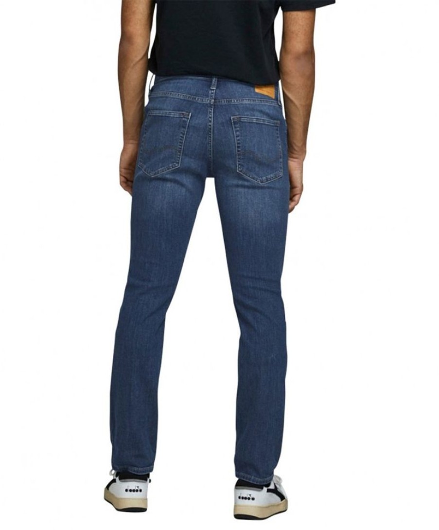 Herren Jack & Jones Slim Fit | Jack & Jones Jeans Slim Fit Glenn Original In Mittelblau