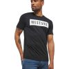 Herren Mustang Shirts | Mustang Print Shirt Logo Tee In Schwarz