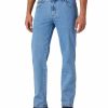 Herren Wrangler Regular Fit | Wrangler Texas Stretch Jeans In Hellblauer Waschung