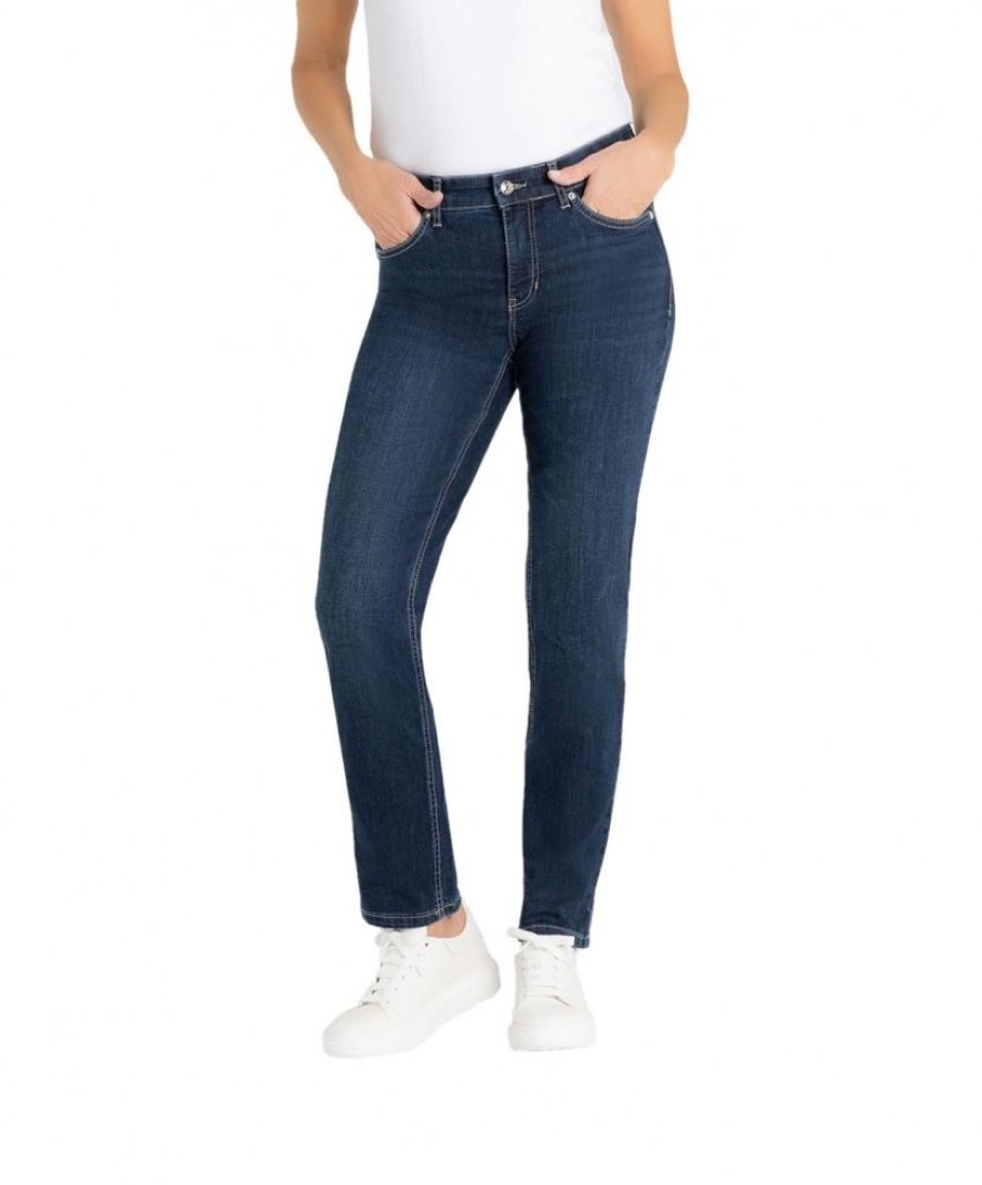 Damen MAC Regular | Mac Melanie Jeans Straight Leg In New Basic Wash