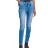 Damen Cross Slim Fit | Cross - Hellblaue Mom Jeans Anya In Light Blue