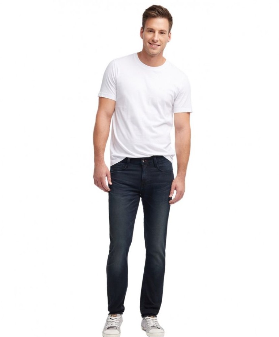 Herren Mustang Tapered | Mustang Herren Jeans Oregon Tapered K In Rinse