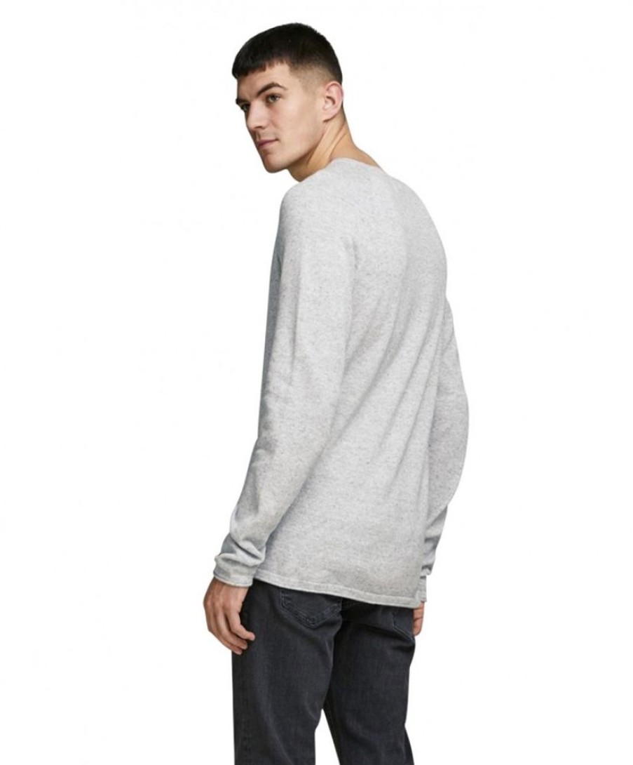 Herren Jack & Jones Pullover | Jack & Jones Strickpullover Hill In Hellgrau