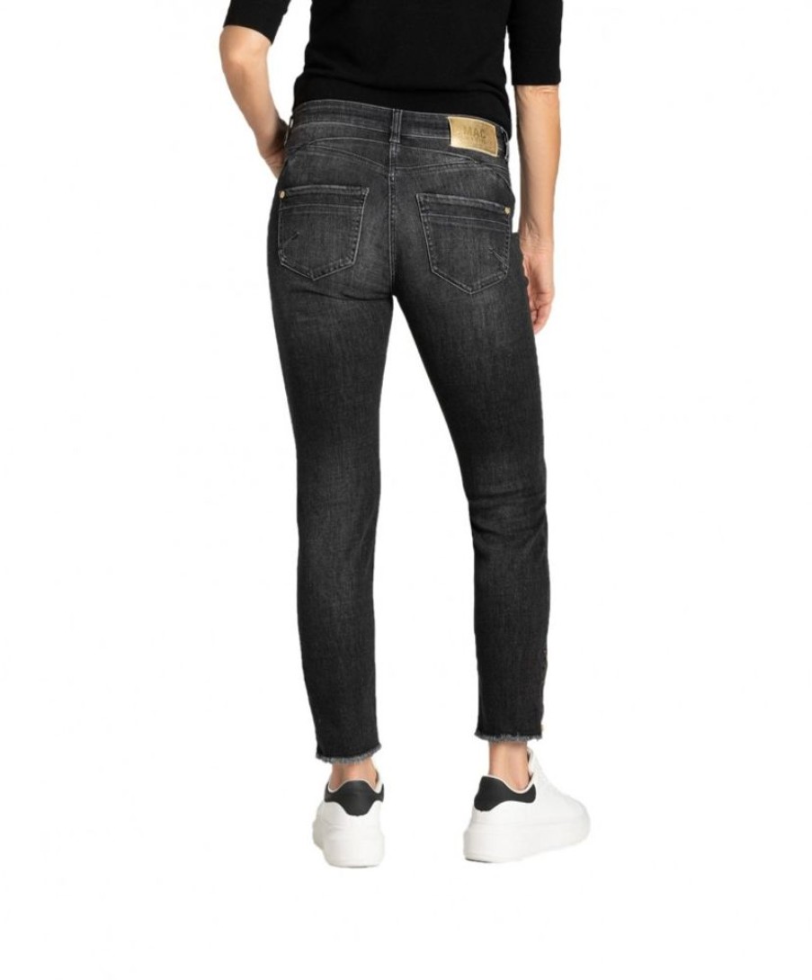 Damen MAC Slim Fit | Mac Jeans Slim Fit Rich Slim Chic In Dunkler Farbung