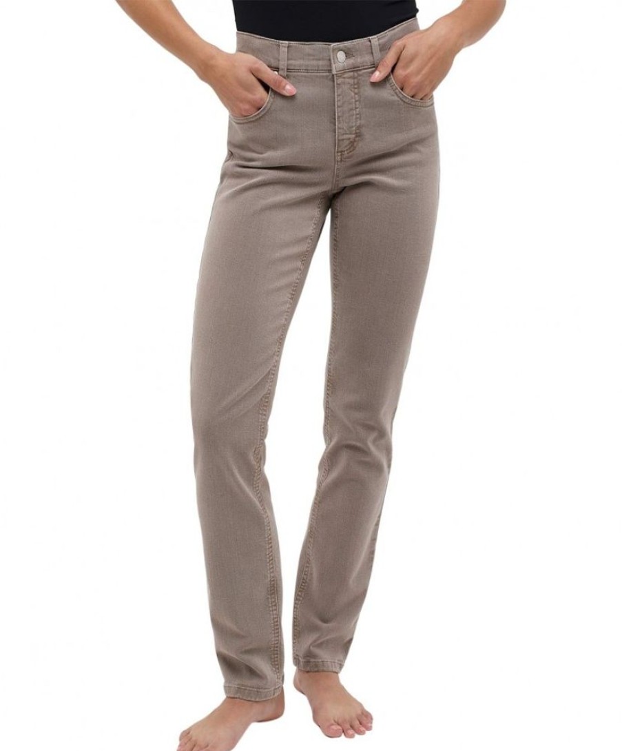 Damen Angels Straight Leg | Angels Jeans Cicic Mit Straight Fit In Truffle Used