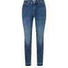 Damen MAC Skinny | Mac Dream Skinny Authentic Mit Shaping-Effekt In Mittelblau